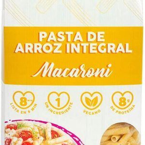 Morama, Pasta macaroni hecha a base de arroz integral, con un sólo ingrediente, vegana y nutritiva, sin gluten