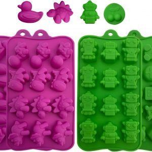 Moldes de silicona para caramelos, chocolate: moldes para hornear sin BPA para chocolate