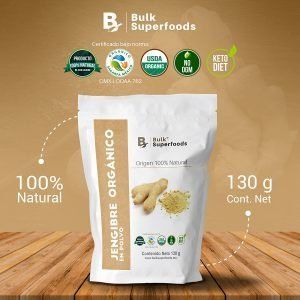 Jengibre en Polvo 100% Natural y Orgánico BULK SUPERFOODS | Powdered Ginger | Organic Ginger Powder