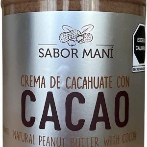 SABOR MANÍ Crema de cacahuate natural con Cacao 770g