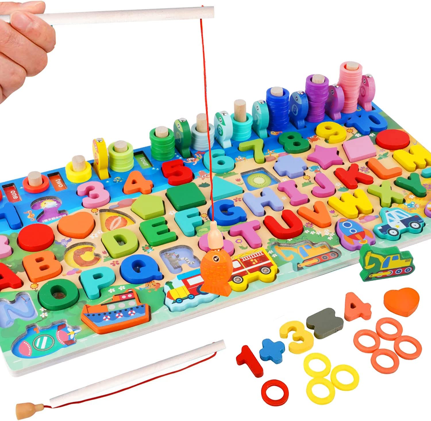 Juego De Clasificación De Colores Con Palos – Juguete Educativo De Reconocimiento De Color Y Motricidad Fina Para Niños Preescolares