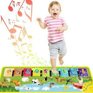 Juguetes Alfombra de Piano de Instrumentos Musicales Electrónico Juegos Didácticos Tapete de Baile Regalo para Niños Niñas de 3 4 5 6 7 8 9 Años