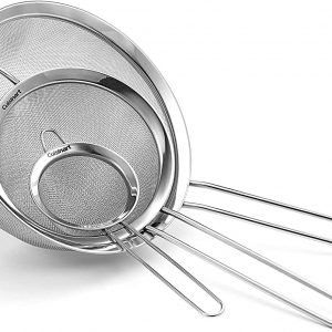 Cuisinart Juego de 3 coladores de acero inoxidable