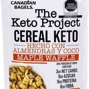Canadian Bagels | Cereal Keto "Maple Waffle" The Keto Project 250Grs. Hecho con Almendras y Cocos | SIN AZÚCAR NI LÁCTEOS