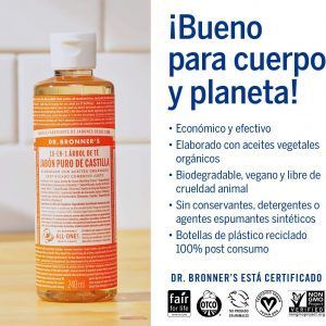 Haz clic para obtener una vista ampliada Dr. Bronner's | Jabón de castilla orgánico líquido, ideal para todo el cuerpo ayuda a eliminar células muertas y descongestionar vías respiratorias, 100% biodegradable - Con aceite esencial de Eucalipto 473 ml