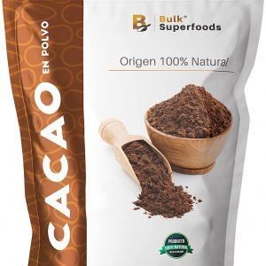 Cacao en Polvo | 1kg | Chocolate Keto en Polvo | Cocoa en Polvo sin Azúcar Añadida | BULK Superfoods 100% Natural | Cocoa Healthy Powder | Alta Calidad |
