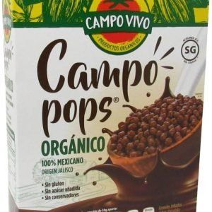 Cereal Orgánico Campo Pops 220g. Sabor Chocolate 100% Mexicano Campo Vivo