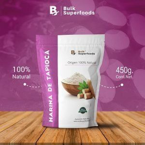Harina de Tapioca | Contiene 450 g | 100% Natural | Harina Gluten Free | Bulk SuperFoods | Tapioca Flour |