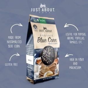 Harina Orgánica de Maíz Azul 454 g | Gluten free | Un ingrediente