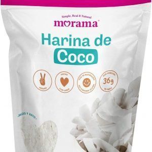 Morama Harina de Coco Orgánica, Natural con Fibra, Sin Gluten, Dieta Keto y Paleo