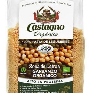 Castaño Orgánico, SOPA DE LETRAS DE GARBANZO, 250 gramos