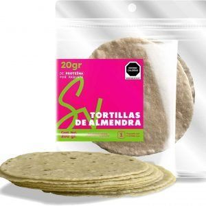 Tortillas de Harina de Almendra, 200g, 8 piezas.