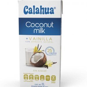 Calahua Leche, Sabor Coco más Vainilla, 6 X 1000 ml