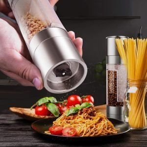 Molinillo para Sal y Pimienta, de Acero Inoxidable, con Cuchillas de Cerámica