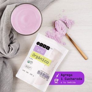 Taro en polvo 100% Orgánico y Natural – 100gr | Healthy Superfoods - Polvo color Morado