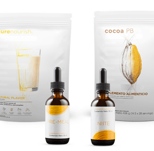 Control - Cocoa PB, PureNourish Natural 4.0, Slenderiiz Drops Pre-Meal - Niite