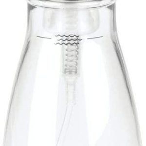 InterDesign Foaming Soap Pump, Clear/Brushed Nickel