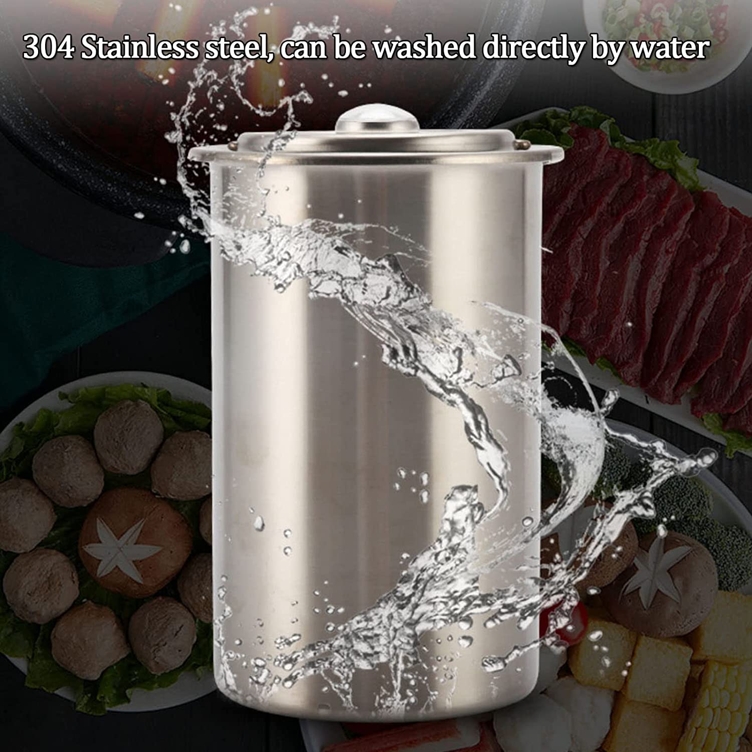 Máquina de prensa de jamón de acero inoxidable de forma redonda para hacer sándwich de carne casera saludable - Imagen 5