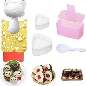 Molde de bola de arroz, 3 kits de moldes de Onigiri