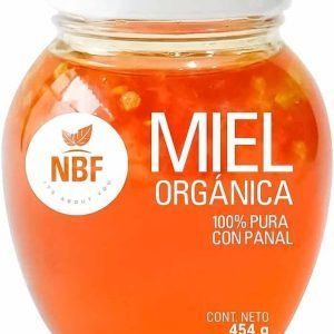 NBF Miel de Abeja Pura con Panal Comestible Organica 454gr 100% Natural