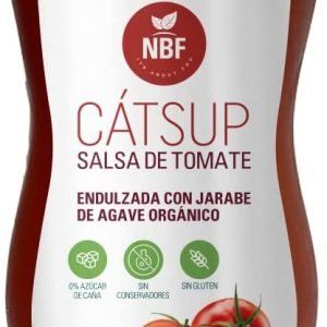 NBF Cátsup con Jarabe de Agave Orgánico, 520 g Apto para celiacos