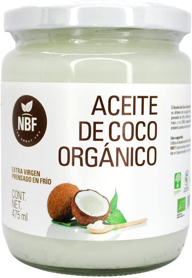 NBF Aceite de Coco Orgánico Extra Virgen 475ml Prensado en Frío - Imagen 4