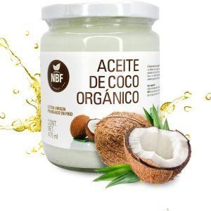 NBF Aceite de Coco Orgánico Extra Virgen 475ml Prensado en Frío