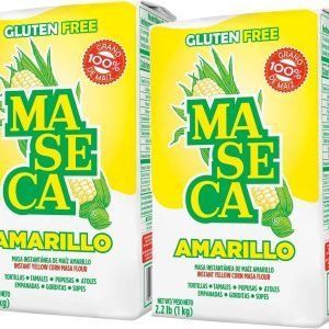 Maseca Instantánea de maíz amarillo Masa harina 2.2 lb | Masa Instantanea de Maiz Amarillo 1 kg