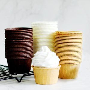 150 moldes para hornear magdalenas sin blanquear para magdalenas, estuche para panadería