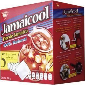 Jamaicool | Bebida de Jamaica 100% natural, paquete de 4 cajas con 5 sobres cada uno.