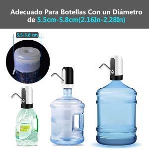 Dispensador de Agua Automático Botella Recargable Agua Potable Bomba de Agua Potable Eléctrica Inalámbrica Bombeo Rápido Dispensador de la Bomba de Agua para Garrafón Universal de 20 litros