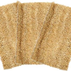 BESTYASH 3 Piezas Esponja De Lufa Natural para Lavar Platos Estropajo EcolóGico para Cocina Ligera Y Duradera FáCil De Secar Y Almacenar