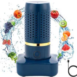 Máquina de Lavado de Frutas y Verduras, Desinfectante Portátil Eléctrico para Verduras, con Tecnología de Purificación con Lones OH, Limpiador de Frutas y Verdura, para Limpiar Frutas, Verduras, Arroz