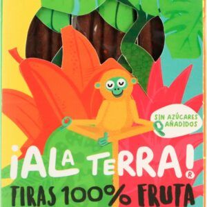 ¡ALA TERRA! - Tiras 100 % de Fruta con Chilito - Snack Natural Sin Azúcares Añadidos, Sin Sellos, Sin Gluten, Vegano, Sin Colorantes Ni Conservadores